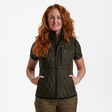 Deerhunter Lady Mossdale quilted vest Forest Green - Beowald Store