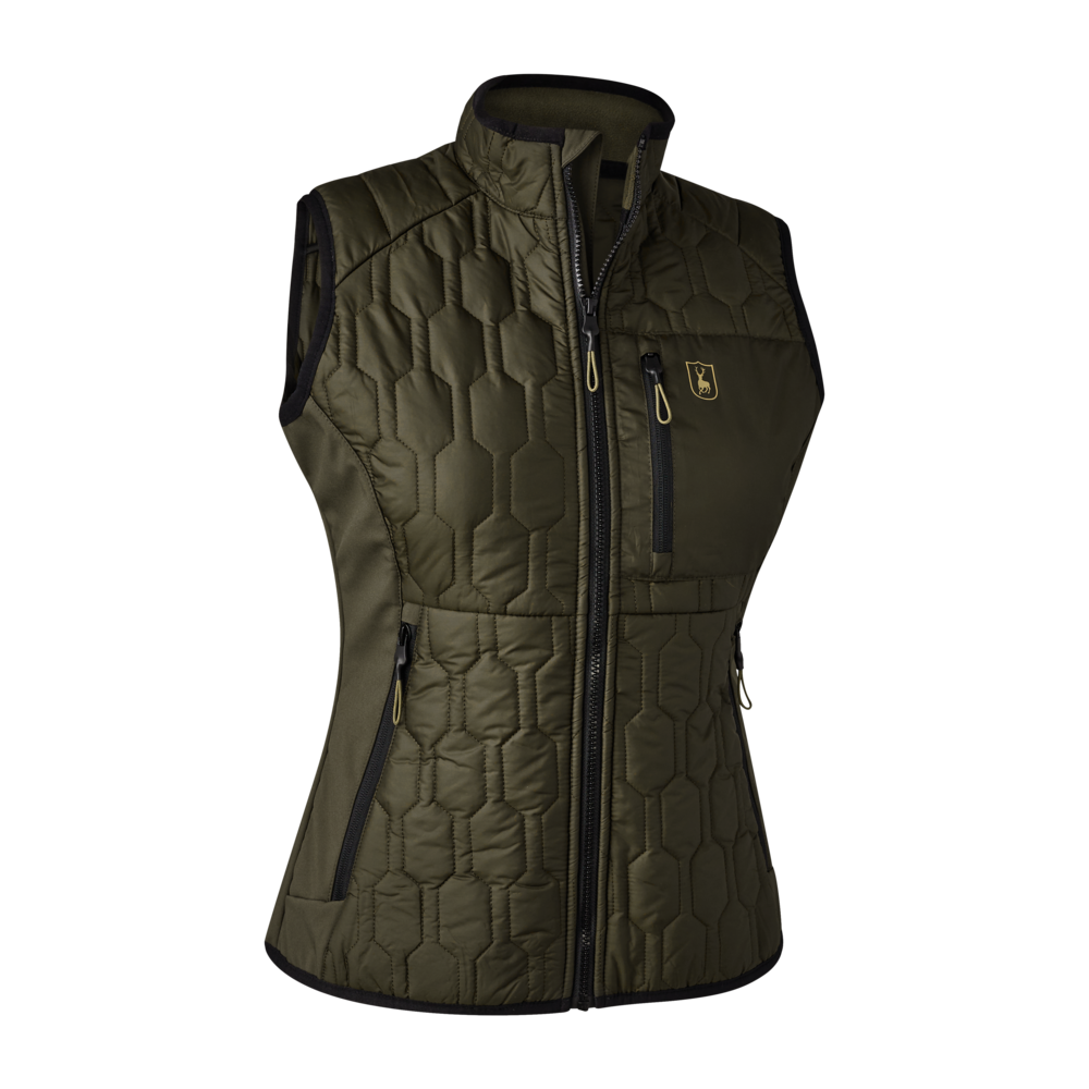 Deerhunter Lady Mossdale quilted vest Forest Green - Beowald Store