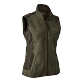 Deerhunter Lady Pam Bonded Fleece Vest Graphite Green Melange - Beowald Store