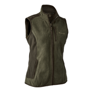 Deerhunter Lady Pam Bonded Fleece Vest Graphite Green Melange - Beowald Store