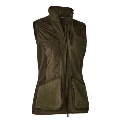 Deerhunter Lady Pam Shooting Vest Graphite Green Melange - Beowald Store