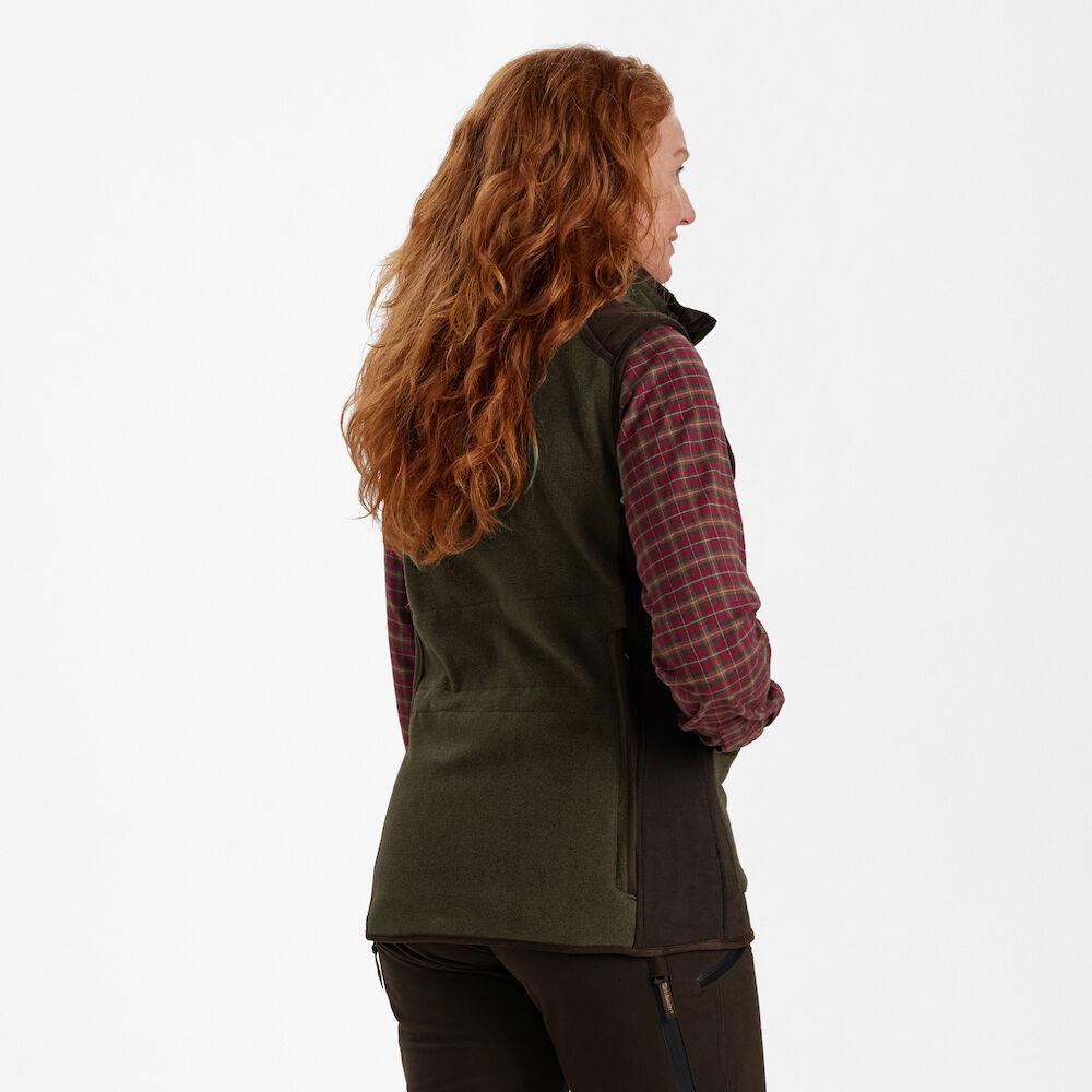 Deerhunter Lady Pam Shooting Vest Graphite Green Melange - Beowald Store
