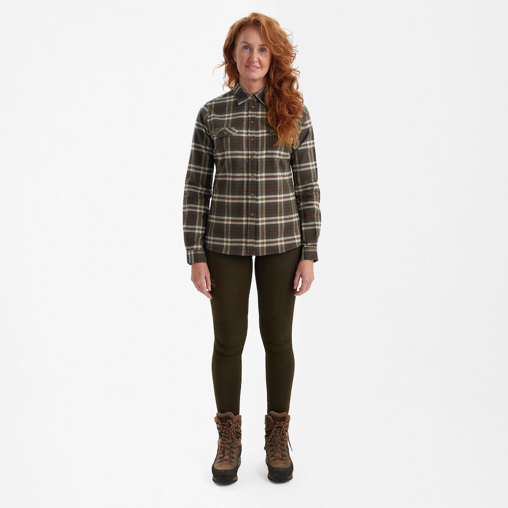 Deerhunter Lady Ruby Shirt Yellow check - Beowald Store