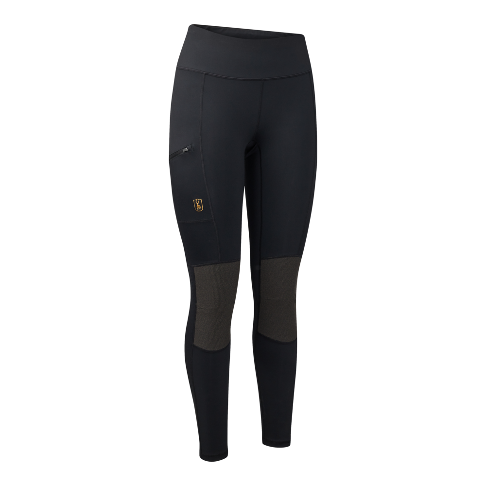 Deerhunter Lady Tights mit Verstärkung Schwarz
