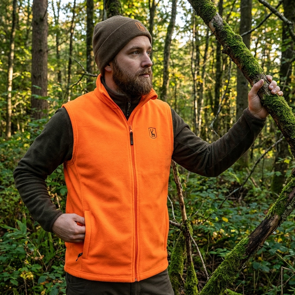 Deerhunter Atlas Fleece Vest Safety Orange